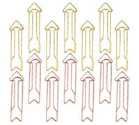 CLISPEED Lot de 40 Trombones Créatifs en Métal de Flèche, Clips Colorés Faciles à Utiliser pour Organiser Papiers la Maison Calendrier