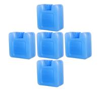 CLISPEED Lot de 5 Blocs Réfrigérants Carrés en PVC pour Climatiseur Pains de Glace Réutilisables Eau à Remplir pour Glacière Portable Paquet Isothermes et Rafraîchissement Mobile