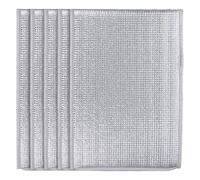 CLISPEED Lot de 5 Caches-Pots Isolants pour Plantes 3 Gallons Double Couche Aluminium Réfléchissant Protection Thermique et Antigel pour Pots de Fleurs D’Intérieur et Extérieur