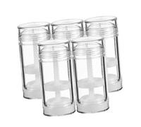 CLISPEED Lot de 5 Flacons de Déodorant Vides 50 Ml Plastique Pp Réutilisables pour Cosmétiques Fait Maison Usage Voyage Compacte et Facile à Transporter