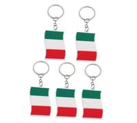 CLISPEED Lot De 5 Porte-Clés Italiens Porte-Clés À Breloques Pour Hommes Souvenir D'Italie Souvenir D'Espagne Porte-Clés De La Fête Du Printemps Accessoires De Voiture