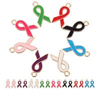 CLISPEED Lot de 50 Charms en Alliage de Ruban, Décorations Adorables pour Création de Bijoux, Pratiques et Économes en Espace, pour Fabriquer de Beaux Objets Artisanaux Couleur Aléatoire
