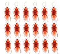 CLISPEED Lot de 50 Faux Cafards en Plastique, Jouets Réalistes Et Dégoûtants pour Halloween, Poisson D'avril, Fête d'enfants