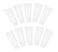 CLISPEED Lot de 50 Tubes Souples Rechargeables de 10Ml Flacons Compressibles pour Crème et Dentifrice Bouteilles de Voyage Étanches Couvercle à Vis pour Shampooings et Lotions