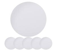 CLISPEED Lot de 6 abat-jours de rechange en plastique blanc antireflet pour lampe de plafond avec installation facile pour chambre et salon
