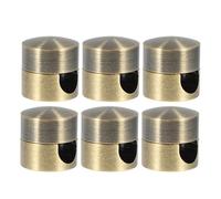 CLISPEED Lot de 6 Crochets Suspendre Vintage en Aluminium Couleur Bronze Vert pour Câbles de Lampe Suspendue Organiseur de Câble à Visser Réglable Accessoires Bureau et Plafond