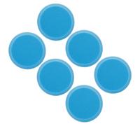 CLISPEED Lot de 6 Éponges à Polir pour Boules de Bowling Bleu Tampons de Nettoyage Doux Imprégnés Accessoires de Polissage Anti-Rayures pour Entretien Sportif et Compétition