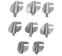 CLISPEED Lot de 8 Pieds Ourleurs en Acier Inoxydable pour Machine à Coudre Accessoires de Couture pour Ourlets Roulés de 3 à 10 MM Kit Pied Presseur pour Projets de Réparation et