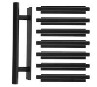 CLISPEED Lot de 8 Poignées Auto-Adhésives Noires pour Fenêtre Poignée de Levage sans Perçage en Matériau Robuste Compatibles Fenêtres et Puits de Lumière Installation Facile pour