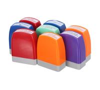 CLISPEED Lot de 8 Tampons D’Évaluation des Devoirs pour Enseignants - Fournitures Scolaires Tampons de Motivation et Timbres de Récompense - Ensemble Multilingue Espagnol - pour Correction