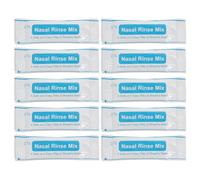 CLISPEED Lot de 80 sachets de sel nasal instantané, emballage individuel, plastique, couleur blanche, convient aux adultes
