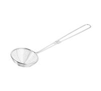 CLISPEED Louche Acier Inoxydable pour Cuisine Cuillère Écumoire Filtrante pour Bubble Tea et Pâtes Cuillère Doseuse Résistante et Facile à Nettoyer pour Usage Professionnel et Domestique
