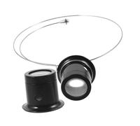 CLISPEED Loupe de Tête Grossissante Bandeau Acier Amovible pour Réparation Montre Bijoutier Inspection Précise sans Fatigue Outil Compact Polyvalent