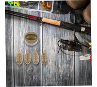 CLISPEED Lure Trap Cage Bait Thrower Accessory Set Portable Outdoor Fishing Feeder Hollow Design Iron Plastic Tool for Anglers