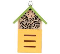CLISPEED Maison Insectes Bois pour Jardin Abri Naturel Nidification Abeilles Et Bêtes Décor Écologique Cabane Bois pour Cour Et Terrasse