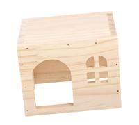 CLISPEED Maison pour Cobaye Bois avec Plusieurs Chambres Abri pour Petits Animaux Cachette pour Hamster Et Chinchilla