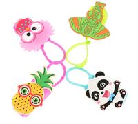 CLISPEED Manchon De Maintien Housse De Poignée En Silicone 4 Pièces 30 Ml Motifs Dessin Animé Unisexe Transport Voyage Quotidien Pour Paquet à Dos Paquet à Main