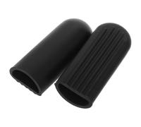 CLISPEED Manchons Antidérapants en Silicone pour Béquille de Trottinette Électrique, 2 Pièces Noirs, Protection Portable et Design Stylé pour Stationnement Stable