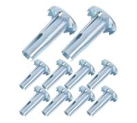 CLISPEED Manchons d'Inserts de Tige en Métal 10 Pièces pour Roulettes de Fauteuils Pivotants, Silencieux et Stables, Adaptés aux Chaises de Bureau et Environnement Professionnel