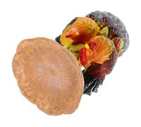 CLISPEED Mangeoire à Oiseaux Résine Décorative avec Bain pour Oiseaux Plateau pour Jardin Accessoire Extérieur pour
