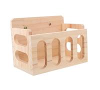 CLISPEED Mangeoire pour Lapin et Chinchilla Râtelier à Foin Fixe Antigaspillage Support Herbe et Facile à Installer pour Petits Animaux