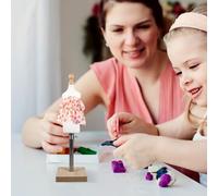 CLISPEED Mannequin Miniature de Couture Femme avec Support Robuste Coton Blanc pour Présentation Vêtements et Design Mode Modèle et Portable pour Affichage Domestique