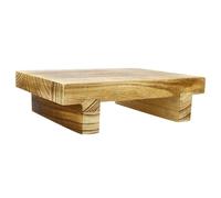 CLISPEED Marchepied en Bois Khaki, Support Stable, Facile à Transporter | Repos Pieds pour Bureau, Usage Intérieur, Format Compact, Aide D'appui, Style Discret, Pratique au Quotidien