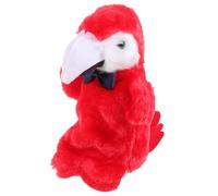 CLISPEED Marionnette Main Perroquet Peluche Douce Éducatif Interactif pour Garçon Fille Développement Motricité et Communication