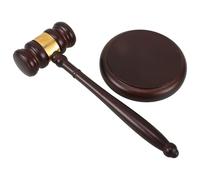 CLISPEED Marteau de Juge en Bois Bloc Sonore, Solide et Élégant, pour Audiences Judiciaires et Accessoires de Costume de Magistrat