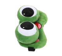 CLISPEED Masque de Sommeil Grenouille en Peluche Gel, Léger et Anti-glissement, Sommeil Profond en Intérieur et Extérieur