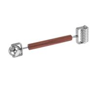 CLISPEED Massage Facial Roller Acupressure Tool Dual-ended Stainless Steel Face Massage Stick For Eye Care Skin Lifting Wrinkle Reduction And Puffiness Control