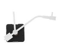 CLISPEED Mécanisme Horloge Muet en Plastique Blanc pour Réparation et Bricolage DIY Aiguilles Heure et Minute, Structure Simple et Robuste, Style Moderne Classique