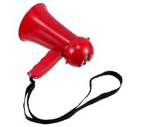 CLISPEED Mégaphone Rouge Portable pour Mariages, Haut-parleur sans Batterie, Accessoires pour Garçons D’honneur, Petit Orateur Compact pour Jeux D’accueil et Festivités Bruyantes