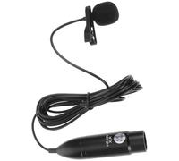 CLISPEED Microphone à Pince XLR 48v à Trois Broches, Condensateur Cardioïde Portable en Métal Mousse, pour Diffusions en Direct et Discours Professionnels