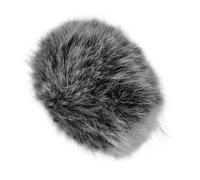 CLISPEED Microphone Windscreen Furry Cover Anti-vent Protection Amovible pour Microphone Lavalier Noir et Blanc Résistant Aux Éclaboussures et Salissures Convient pour Enregistrement