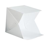 CLISPEED Mini Boîte Photo Pliable 20 CM Éclairage LED Intégré Cube d'Éclairage Portable en EVA Léger 4 Fonds Colorés pour Studio Photo Alimentation USB pour Photographie Produit et