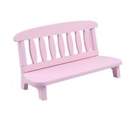 CLISPEED Mini Canapé Bois Modèle De Canapé Accessoire Photo Vintage Décoration De Maison Rose