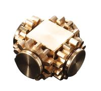 CLISPEED Mini Jouets Cubes en Laiton pour Décompression et Soulagement Stress, Gyroscopique Créatif pour Garçon et Filles et Adultes