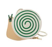 CLISPEED Mini Paquet à Bandoulière Pour Filles Cartoon En Pu Fermeture Éclair, Porte-monnaie Compact Pour Clés Et Pièces, Paquet Garçon Et Filles Pour Sorties Plage Et Fêtes, Couleur Petit Escargot