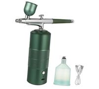 CLISPEED Mini Portable Airbrush Kit avec Compresseur Rechargeable USB Spray Précis pour Maquillage Nail Art Tatouage et Décoration de Gâteaux Pistolet à Peinture à Main Ergonomique Usage