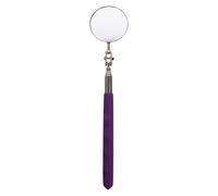 CLISPEED Miroir D’inspection Télescopique 50 Mm avec Poignée Violette, Miroir Pliable Extensible à 360° pour Contrôle sous Véhicule et Soudure, Outil Professionnel pour Mécaniciens