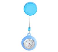 CLISPEED Montre De Poche à Clip Infirmière Bleu Clair Matière Solide Accrochée pour Étudiants Milieu Médical Design Simple Léger Et Précis