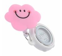 CLISPEED Montre Infirmiere Numérique Affichage Électronique, Montre de Poche Suspendue en Silicone, Adaptée aux Chefs Cuisiniers et Infirmiers, Rose, Facile à Lire et Transporter