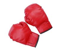 CLISPEED Moufles de Boxe Garçon et Filles Rouges en PU et Mousse, Ajustables et Faciles à Enfiler, Accessoires D'entraînement Confortables pour Boxe Thaïlandaise et Kickboxing