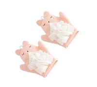 CLISPEED Moufles Exfoliants Doux pour Bébé Lot de 2 Éponge à Récurer en Loofah Accessoires de Bain Moufles de Bain pour Garçon et Filles Lavables en Machine pour