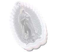 CLISPEED Moule en silicone Vierge Marie pour moulage de résine époxy, matériau en silicone souple, facile à utiliser et à nettoyer, pour porte-clés ange et loisirs créatifs