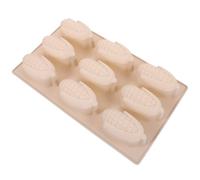 CLISPEED Moule Silicone 9 Cavités Gris pour Pâtisserie et Chocolat, Outil Flexible Cuisine Créative et Présents Gourmands