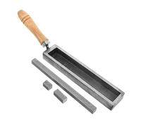 CLISPEED Moules à Lingots Joaillerie Manche en Bois, Moulage Précis Rainure D'huile, pour Fonte et Affinage de Métaux Précieux en Métallurgie