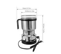 CLISPEED Moulin à Café Électrique 500 Ml en Acier Inoxydable 3 Lames 6 Tranchants Mini Broyeur Portable Multifonction pour Grains Épices et Noix Cuisine Voyage et Camping