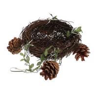 CLISPEED Nid Suspendu Rotin Naturel pour Perroquets Petit et Moyen Exercice et Maison de Jeu pour Oiseaux Facile à Installer et Ludique